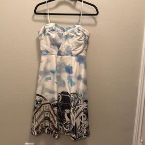 Anthropologie Size 6 cloud and cityscape dress